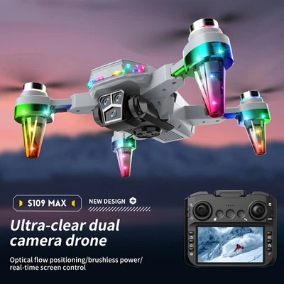 8K Brushless Dual Camera Drone with 4.3 Inch Screen Remote Foldable Quadcopter - Image 1 of 4