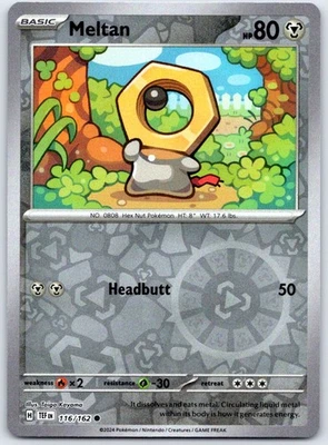 Meltan - Common SV05: Temporal Forces Reverse Holo 116/162 NM - Image 1 of 2