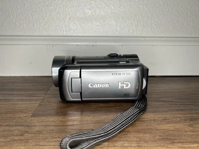 Canon VIXIA HF100 AVCHD Camcorder (Gray) Untested No Charger Comes As Is - Image 1 of 4