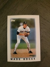 1986 Topps Major League Leaders Minis Wade Boggs . Boston Red Sox #3. C2A