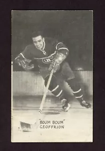 1948-52 EXHIBITS NHL HOCKEY PHOTO BOOM BOOM GEOFFRION MONTREAL CANADIENS 27356 - Picture 1 of 2