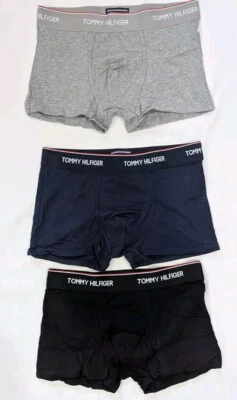Pacote com 3 cuecas boxer de algodão stretch Tommy Hilfiger MSRP $42 - Imagem 1 de 4