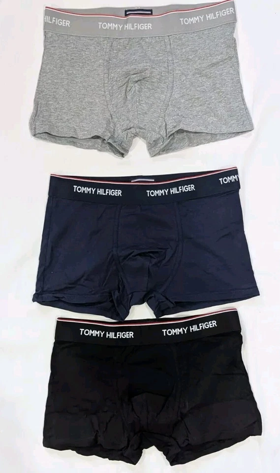 3 Pack TOMMY HILFIGER STRETCH COTTON BOXER BRIEFS MSRP $42 - Image 1 of 4