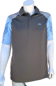 Antigua Desert Dry Men's Size Large Two-tone Golf Polo Shirt Embroidered Logo - Picture 1 of 9