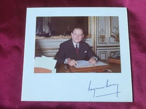 Autogramm RAYMOND BARRE (†2007) - Ex-Premierminister FRANKREICH - handsigniertes Foto - Bild 1 von 2