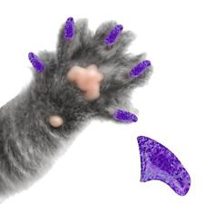 AMETHYST GLITTER ~ 60 PIECE Soft Nail Caps for Cat Claws ~ PRETTY CLAWS ~ Paws