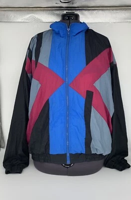 Vintage Athletic Works Multicolor Windbreaker Jacket Size XL - Image 1 of 4