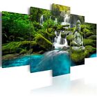 Buddha Waterfall Nature Landscpae Canvas Wall Art Image Photo Print C C 0019 B N
