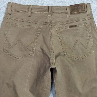 Wrangler Vaqueros Hombre W32 L30 (Label W34) Regulares Recta Tramo Marrón Beige - Imagen 1 de 4
