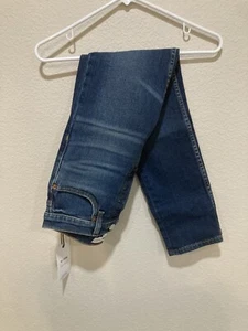 RE/DONE originals 90s High Rise Ankle Crop Jeans Size 25 Blue, NWT, - Picture 1 of 6