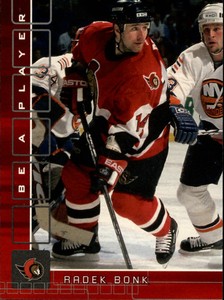 2001-02 (SENATORS) BAP Memorabilia Ruby #3 Radek Bonk /200