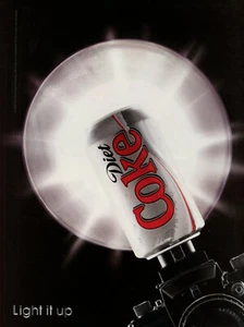 COCA-COLA magazine AD #100 RARE 2006 OOP VINTAGE "LIGHT IT UP" 2 SIDED - Picture 1 of 3