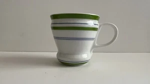 Starbucks 3 oz Demitasse Espresso Coffee Tea Cup White W/ Green & Blue  2007 - Picture 1 of 7