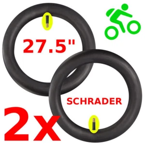 2 INNER TUBE 27.5 x 2.10 - 2.40" BIKE MTB SCHRADER VALVE AUTO MTB MOUNTAIN TUBES - Picture 1 of 1