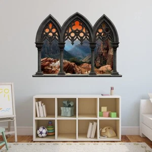 Landscape Wall Peel and Stick Decals - Nature Scene Vinyl Mural for Wall VWAQ - - Picture 1 of 10