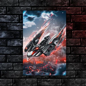 Honda CBR 1100XX BlackBird art Motorycle poster - Picture 1 of 2