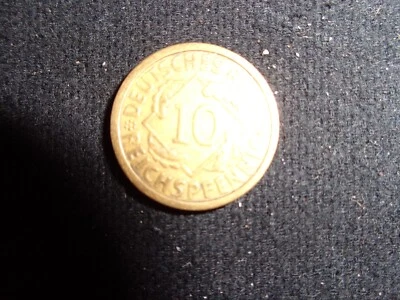 1930 G WEIMAR GERMANY 10 REICHSPFENNIG -  (M1) - Image 1 of 3