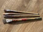 Set Of 4 Used Hair Paint Brushes Painter Props
