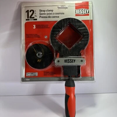 Abrazadera de correa Bessey con piezas de esquina de 90 grados capacidad de 12 pies Foto 1 de 2