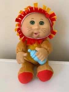Cabbage Patch Doll Kids Cuties Lion Plush Baby Bottle Green Eyes 2014 Jakks CPK - Picture 1 of 23