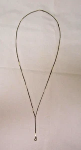 Antique Gold Filled Victorian Double Bar Cable Link "Y" Chain Necklace - Picture 1 of 10