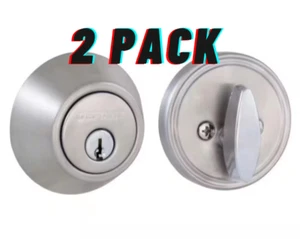2 Stück, Defiant Satin Nickel Einzylinder Riegel - Bild 1 von 8
