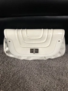 Sondra Roberts NWT White Patent Leather Clutch/Purse/Handbag. SR133 - Picture 1 of 8