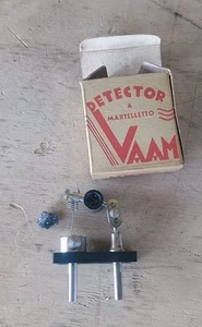 VAAM DETECTOR A MARTELLETTO COMPLETO DI GALENA E SCATOLA ORIGINALE NERO - Foto 1 di 1