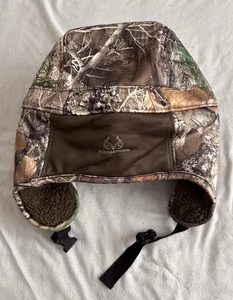 Realtree Edge Trapper Hat Cap Adult OSFM Camouflage Lined Chin Strap Ear Flaps - Picture 1 of 12
