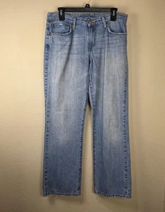 Lucky Brand Dungarees Gene Montesano (Tag10/30) Womens Blue Jeans Distressed - Picture 1 of 10