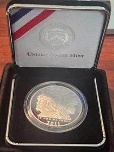 2011-P US Army Commemorative Coin Program Proof Silver Dollar - 90% Silver - Picture 1 of 8
