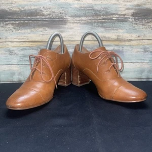 PATRICIA NASH MARY POPPINS MILENA LACE-UP LEATHER SHOES SZ 9.5M - Picture 1 of 8