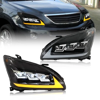 Conjunto de faros delanteros proyector Lexus RX330 350 400h 2004-2009 Foto 1 de 4