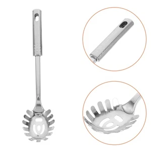 Cuchara de espagueti cuchara de pasta de metal y tenedor de pasta de acero inoxidable espaguetis - Imagen 1 de 12