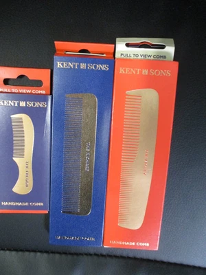 Kent combs 3 piece gift pack  The Apsley, the Richard, The Freddie - Image 1 of 2