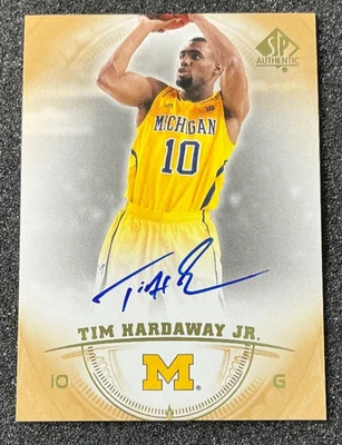 2013-14 SP Authentic Auto Tim Hardaway Jr #32 Rookie Auto RC Michigan - Image 1 of 2