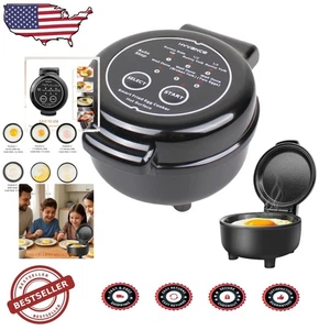 Smart Egg Cooker Black, Automatic Fried Egg Maker, Non-Stick, Healthy Low Heat - Picture 1 of 10