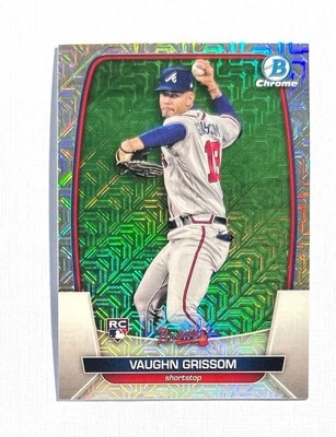 Vaughn Grissom ~ 2023 Bowman Chrome Mega ~ Mojo Refractor Rookie #42 - Image 1 of 2