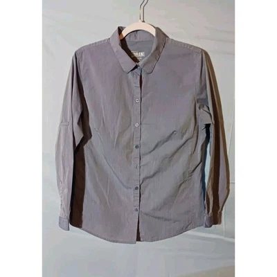 Chef Works Urban Collection Womens Medium Long Sleeve Light Blue Button Up Shirt - Image 1 of 4