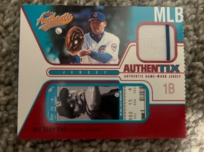 2004 Fleer Authentix Hee Seop Choi Game Jersey Used #JA-HC - Image 1 of 2