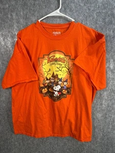 Peanuts Mens 2XL Knotts Spooky Farm T-Shirt Orange Halloween Knotts Berry Farm - Picture 1 of 6