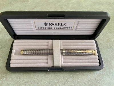 13112 Uninked PARKER 75 Sterling Silver Ciscelle Fountain Pen - Image 1 of 4