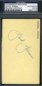 Jackie Jensen 1957 Signed Psa/dna Cert Gpc Govt Pc Authentic Autograph - Picture 1 of 1