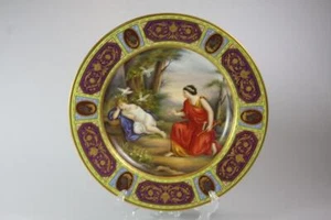 ANTIQUE ROYAL VIENNA BEEHIVE 19th Century HAND PAINTED CABINET PLATE - Picture 1 of 1