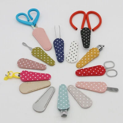 1PCS  Embroidery Scissors Sheath Polka Dot Scissors Protective Cover Scissors , - Image 1 of 4