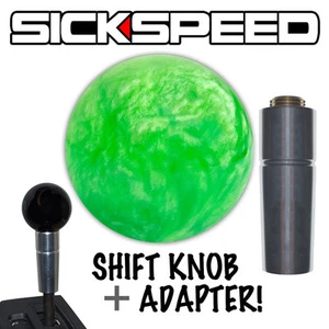 GREEN PEARL SHIFT KNOB & ADAPTER FOR AUTO/AUTOMATIC GEAR SHIFTER LEVER KA2 - Picture 1 of 1