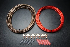 CABLE AWG CALIBRE 8 25 FT ROJO 25 FT NEGRO 10 UN. COBRE 5/16 ANILLO TERMOCONTRAÍBLE POTENCIA PW - Imagen 1 de 11