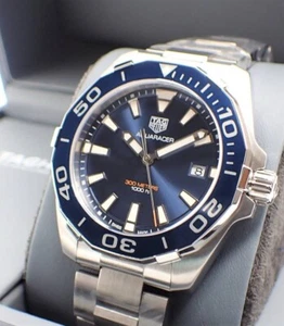 Reloj TAG Heuer Aquaracer azul para hombre - WAY111C.BA0928 300m auténtico - Imagen 1 de 14