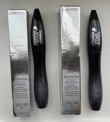 2  x Lancome Hypnose Star Waterproof  Mascara  Black - # 01 Midnight Noir - Image 1 of 4