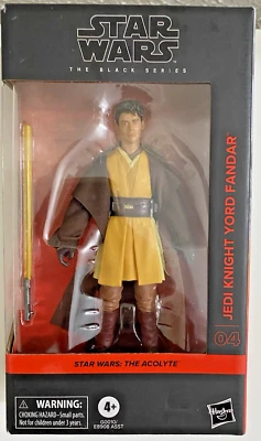 Hasbro Star Wars Black Series Acolyte 04 Jedi Knight Yord Fandar 6" Figure New - Image 1 of 4